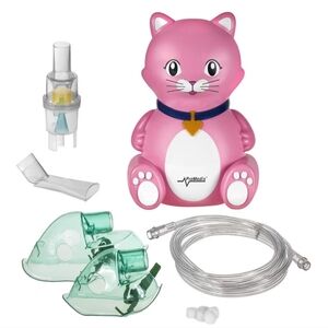 Veridian Handheld Pink Cat Shaped Compressor  Nebulizer Device Or Machine
